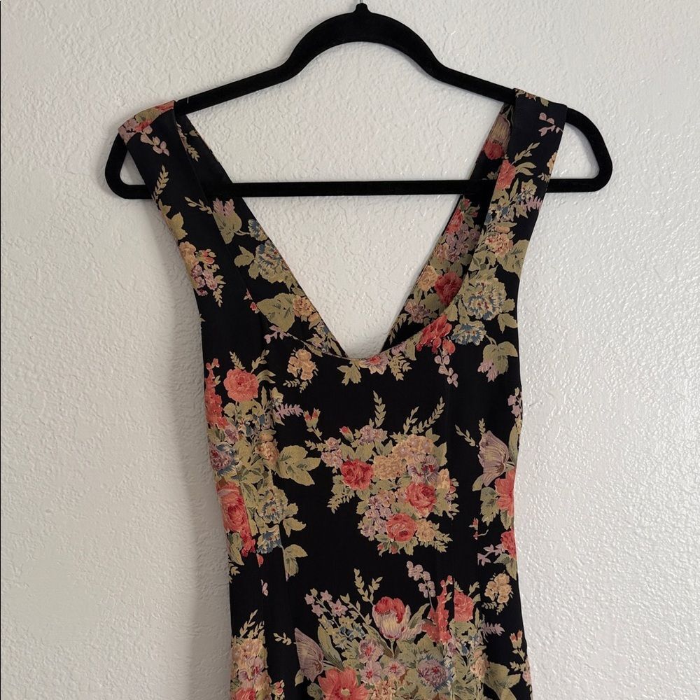 Vintage y2k Nanette Lepore Floral boho cottagecore fairycore tea Maxi Dress - Picture 7 of 14
